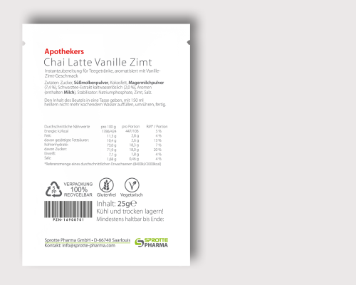 Chai Latte Vanille Zimt Beutel 25 g