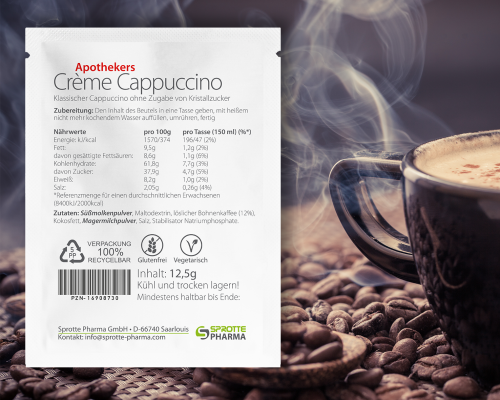 Crème Cappuccino Beutel 12,5 g