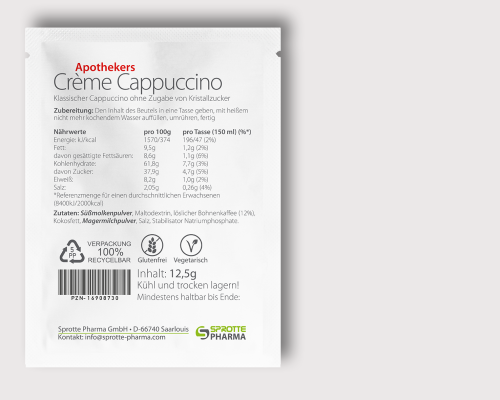 Crème Cappuccino Beutel 12,5 g