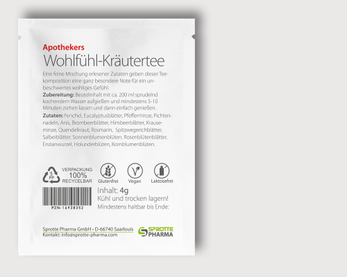 Wohlfühl Tee Beutel 4g
