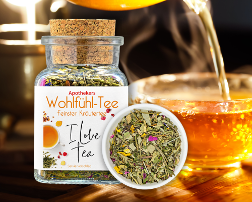 Wohlfühl Tee Glas 30g
