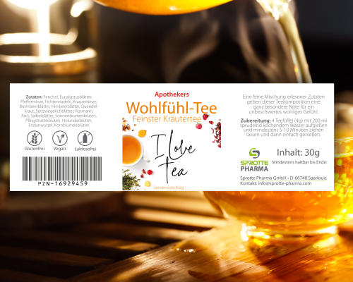 Wohlfühl Tee Glas 30g