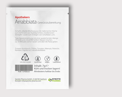 Arrabbiata Gewürzzubereitung Beutel 7g