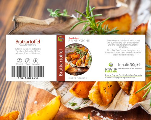 Bratkartoffel Gewürzmischung Glas 30g