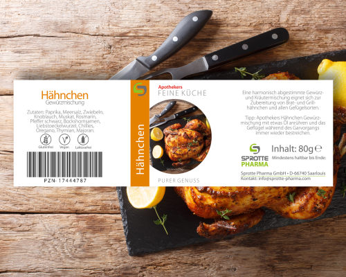 Hähnchen Gewürzmischung Glas 80g