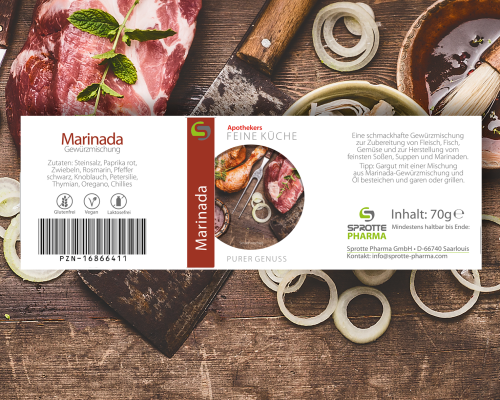 Marinada Gewürzmischung Glas 70g