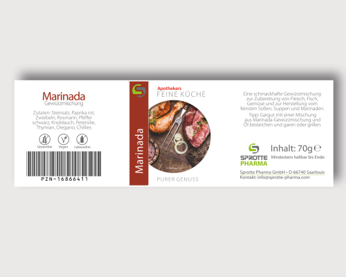 Marinada Gewürzmischung Glas 70g