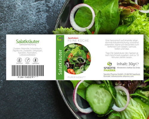 Salatkräuter Kräutermischung Glas 30g