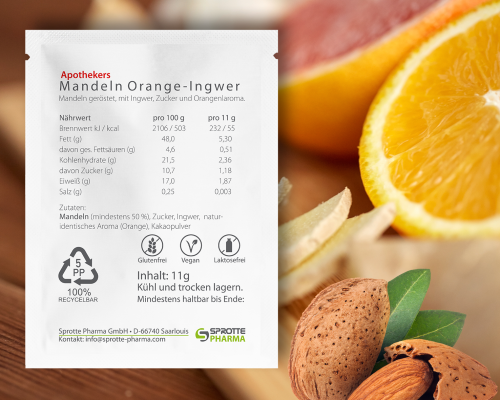Mandeln Orange Ingwer 11g