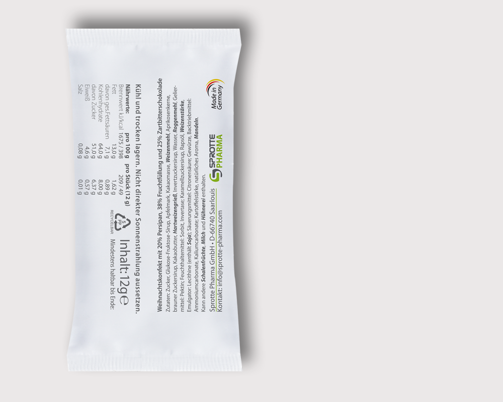 Weihnachtskonfekt, 12g