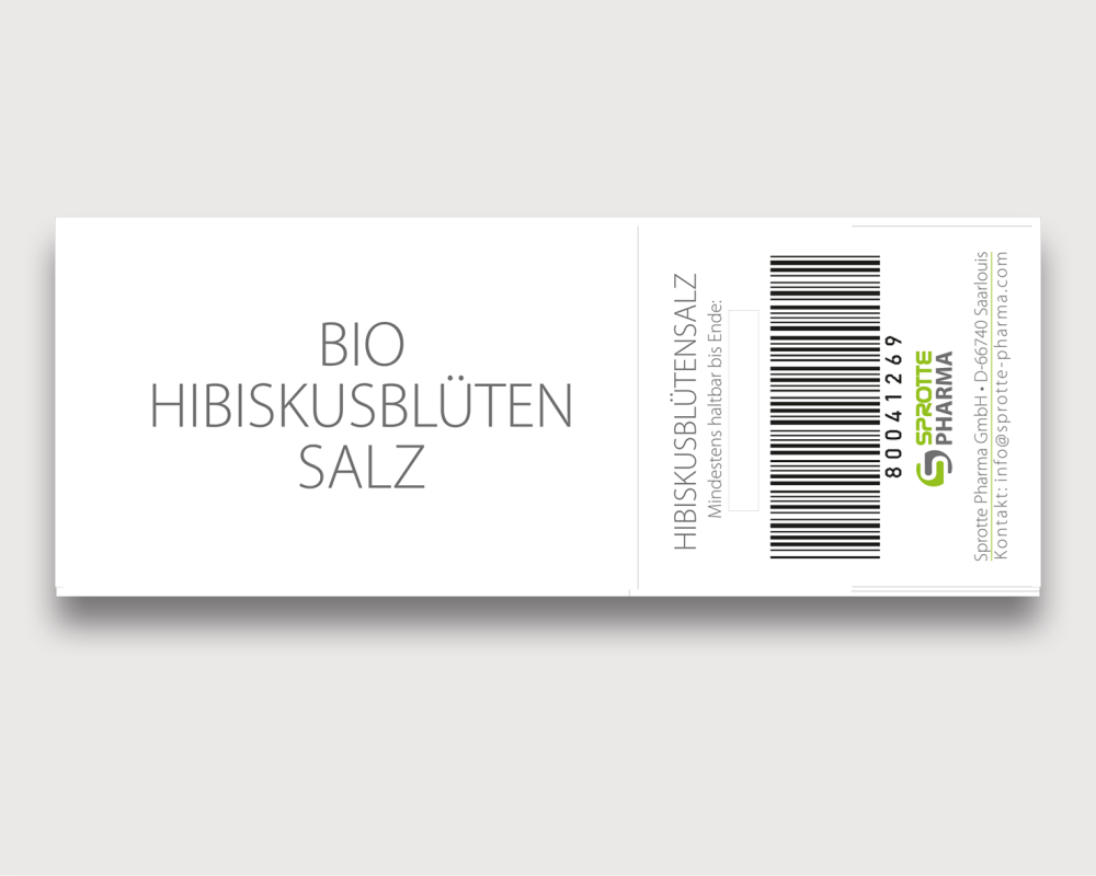 Geschenkbox Bio-Hibiskusblütensalz 100g